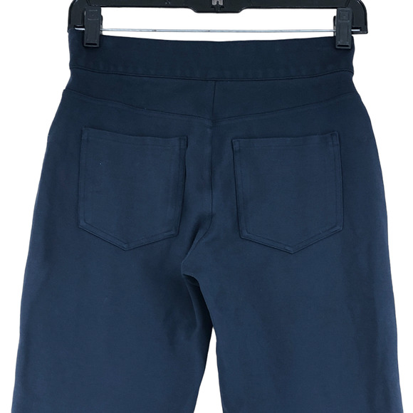 Spanx Size Small The Perfect Pant Navy Blue Cropped Stretch Flare Leg 20260Q - Picture 6 of 12